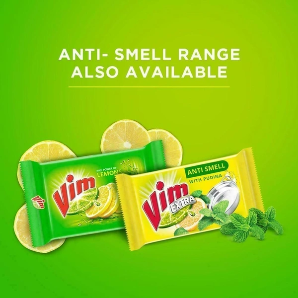 Vim Lemon Dishwash Bar 200 g (Pack of 3)
