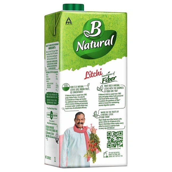 B Natural Litchi Juice 1 L