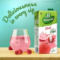B Natural Litchi Juice 1 L