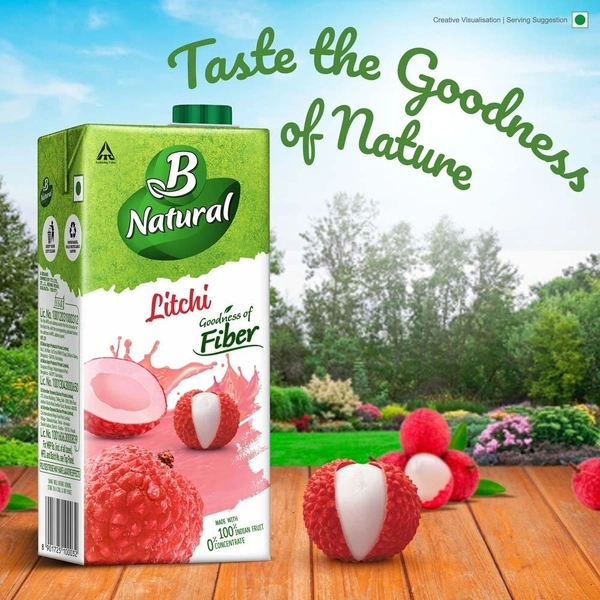 B Natural Litchi Juice 1 L