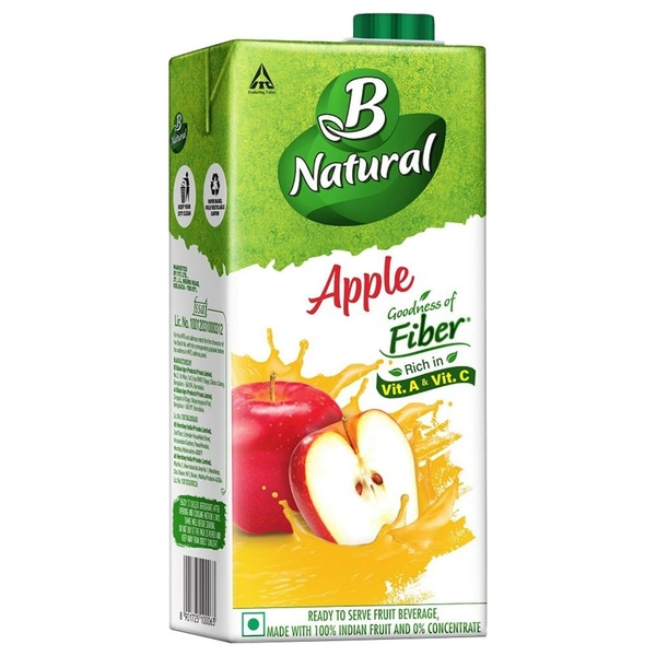 B Natural Apple Juice 1 L