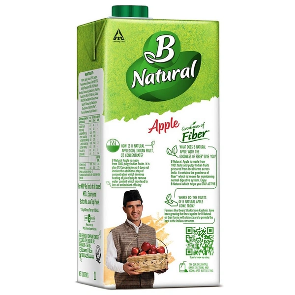 B Natural Apple Juice 1 L