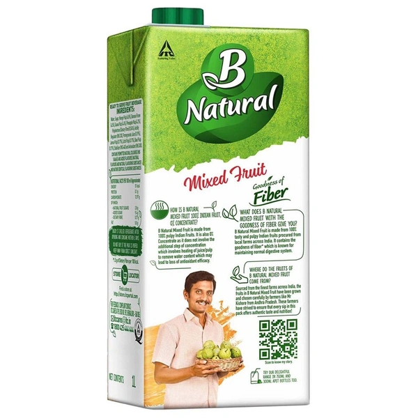 B Natural Mixed Fruit Juice 1L