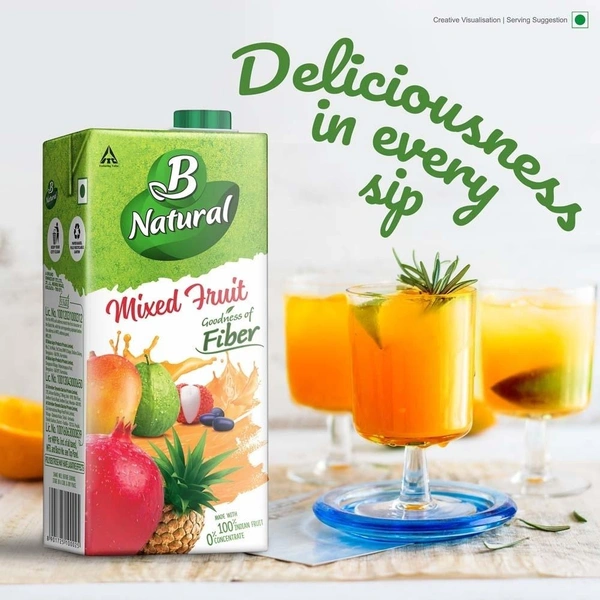 B Natural Mixed Fruit Juice 1L