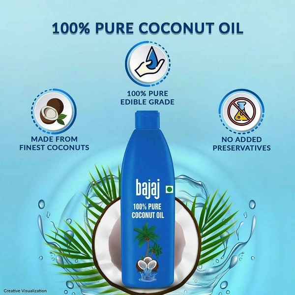 Bajaj 100% Pure Coconut Oil 600 ml