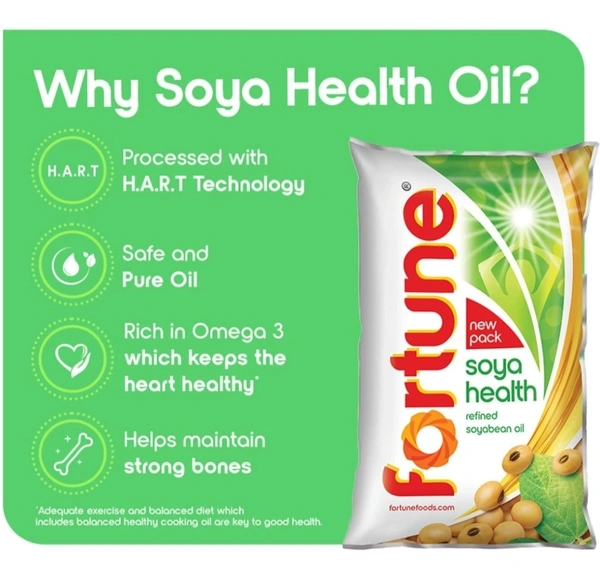 Fortune Refind Soybean Oil Pouch 1L