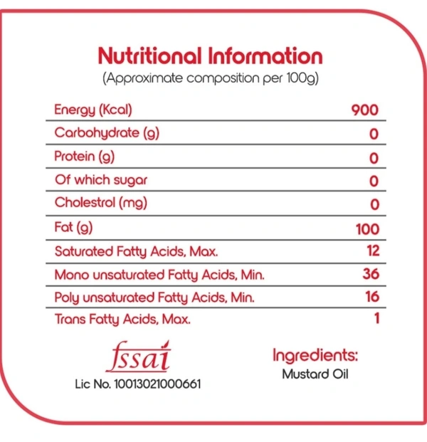 Fortune Kachi Ghani Mustard Oil 1L