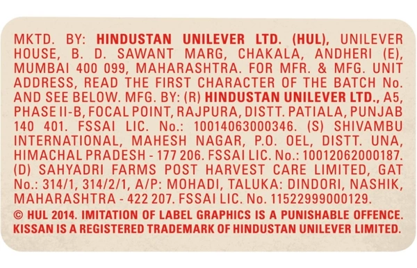 Kissan Fresh Tomato Ketchup (1.2kg)