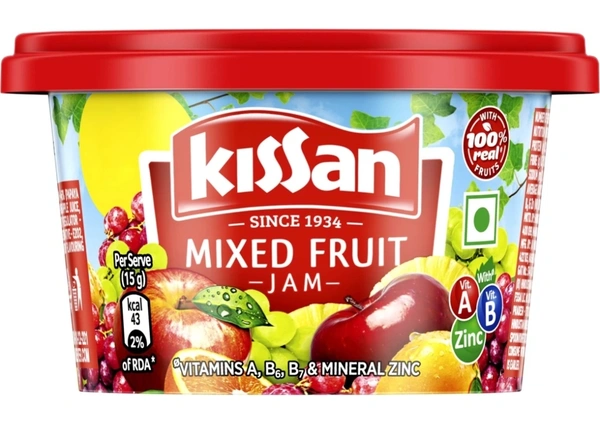 Kissan Jam Mix Fruit Tub 90 g