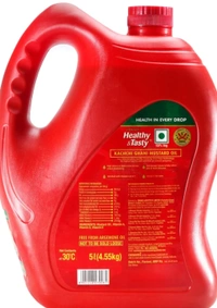 EMAMI Healthy & Tasty Kachchi Ghani Mustard OilCan (5 L)