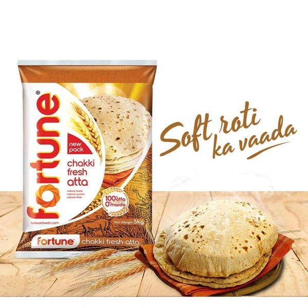 Fortune Chakki Fresh Aata ( 5 kg )