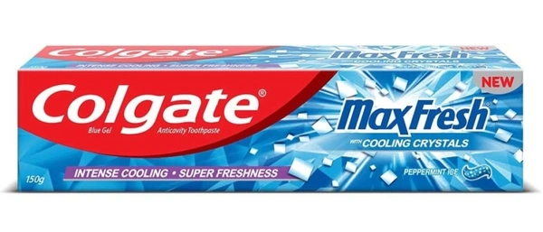 Colgate MaxFresh Peppermint Ice Blue GelToothpaste (150 g)