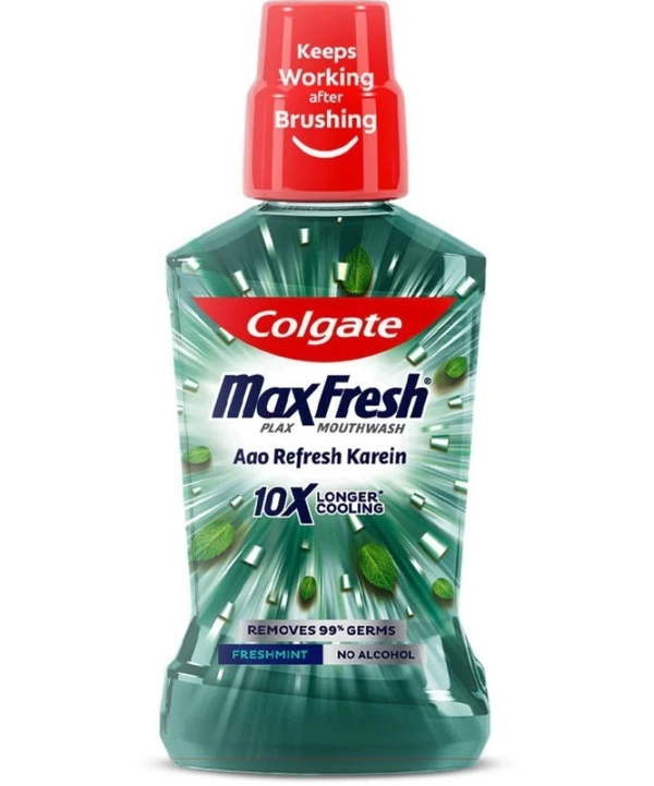 Colgate MaxFresh Plax Antibacterial Mouthwash -Fresh Mint (250 ml)