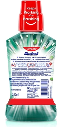 Colgate MaxFresh Plax Antibacterial Mouthwash -Fresh Mint (250 ml)