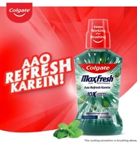 Colgate MaxFresh Plax Antibacterial Mouthwash -Fresh Mint (250 ml)