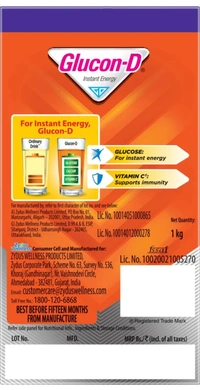 GLUCON-D OrangeFlavored Energy Drink (1 kg)