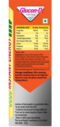 GLUCON-D OrangeFlavored Energy Drink (1 kg)