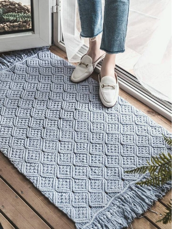 Macrame Rug - 100cmx150cm, Natural 