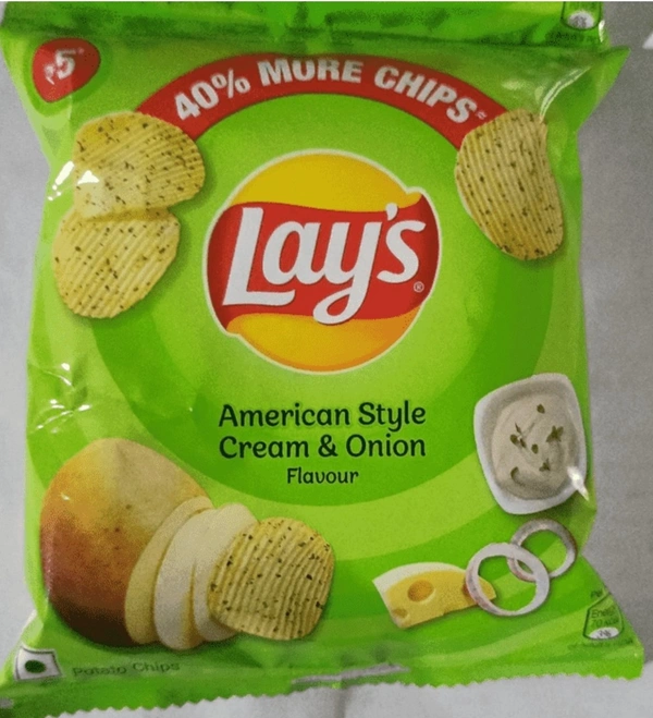 Lays American style cream & onion potato chip