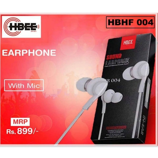 HBEE HBHF-004
With Mic (Dolby Quality Sound , Pure