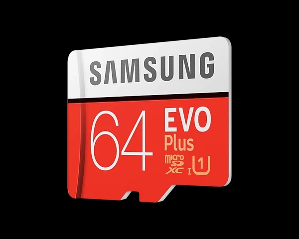 Samsung Evo Plus 64GB MicroHDSC Class 10 100 MB/s Memory Card