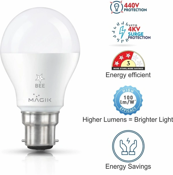 MAGIK MAXIMO LED BULB COOL DAY LIGHT 9W LED BULB