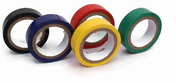 Electronic Spices PVC Tape Electrical InsulationTape Self Adhesive PVC (0.125x170), 8 mtrs-PACKOF 5