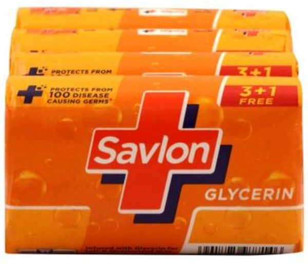 Savlon Bathing Bar with Glycerin 75 g (Buy 3 Get 1 Free)