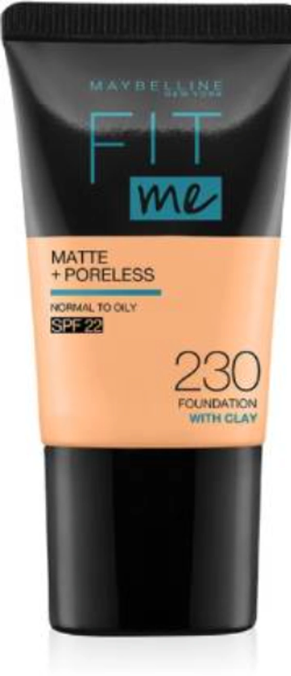MAYBELLINE NEW YORK Fit Me Matte+Poreless Liquid Tube Foundation  (230 Natural Buff, 18 ml)