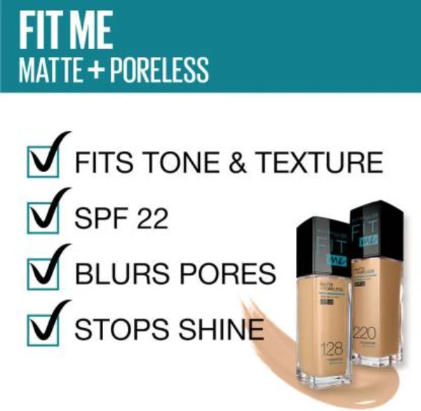 MAYBELLINE NEW YORK Fit Me Matte+Poreless Liquid Tube Foundation  (230 Natural Buff, 18 ml)
