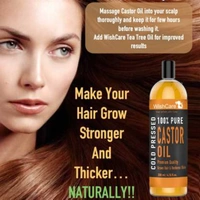 WishCare Premium Cold Pressed Castor Oil 200 Ml