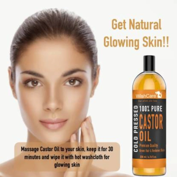 WishCare Premium Cold Pressed Castor Oil 200 Ml