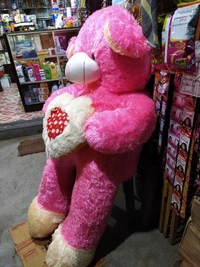 Teddy Bear - Pink, 5 feet