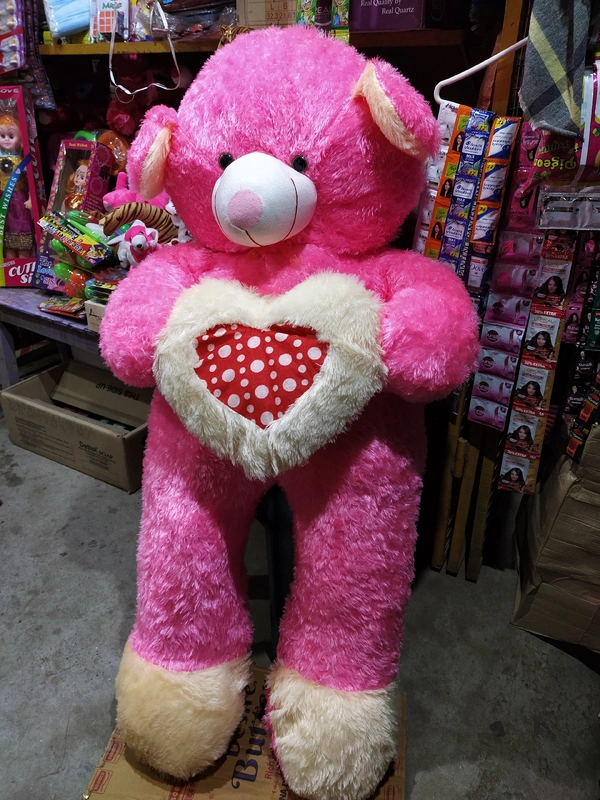 Teddy Bear - Pink, 5 feet