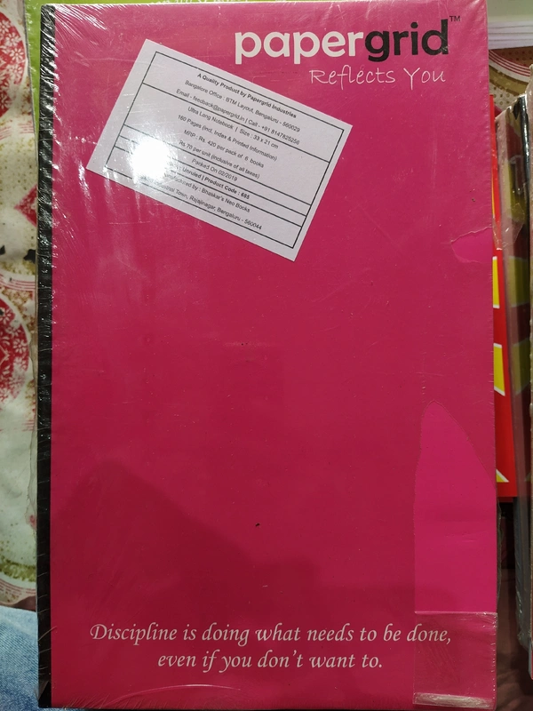 Ultra Long Notebook - 33 x 21cm, Unruled