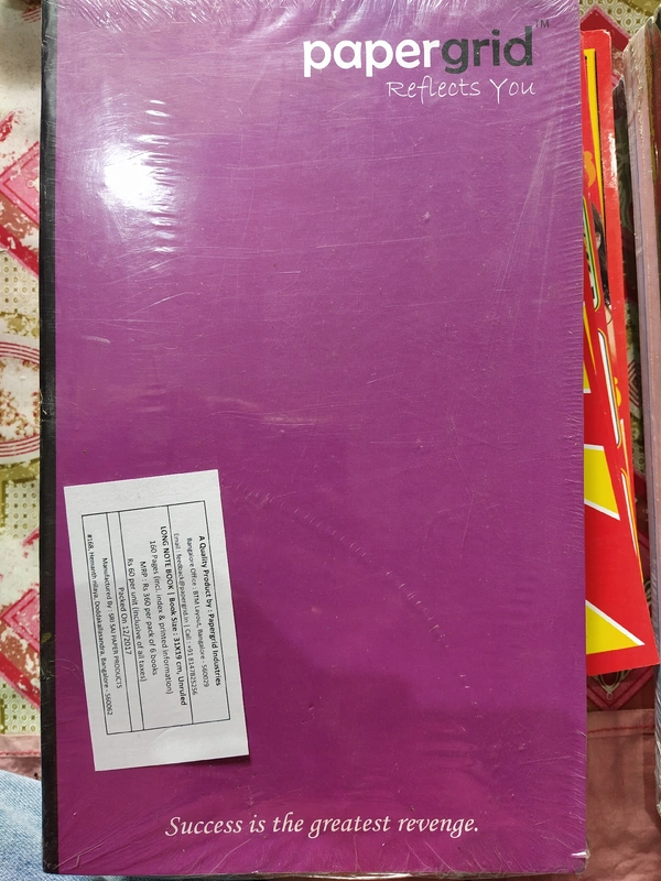 Long Notebook - 31 x 19cm, Unruled