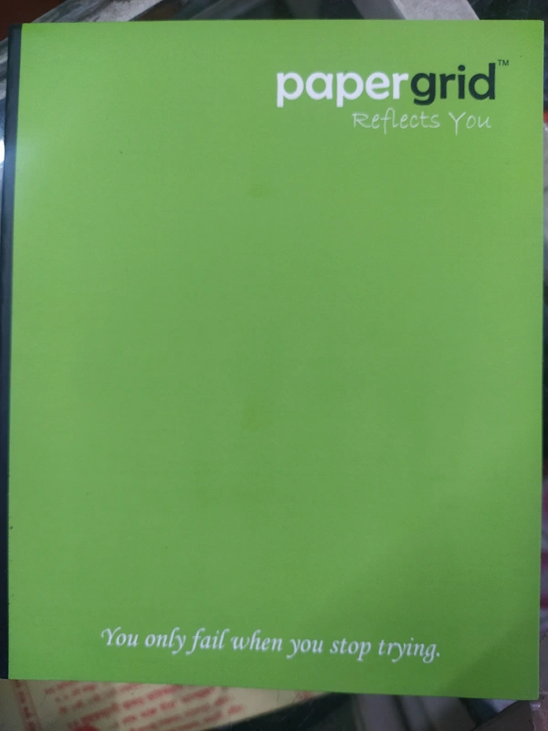 Paper Grid UnRuled Note Book 156 - 19x15.5cms