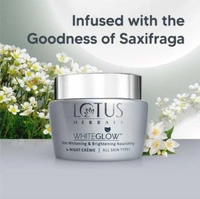 LOTUS HERBALS WhiteGlow Skin Whitening and Brightening Nourishing Night Cream 60 g