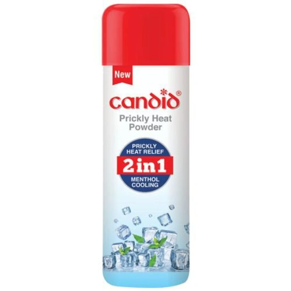 Candid 2 in 1 Menthol Cooling Talcumpowder Menthol Cooling - 120gm