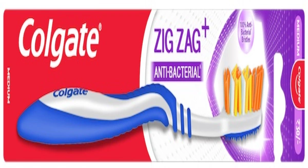 Colgate Zig Zag + Anti-Bacterial Toothbrush Medium