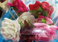 Fabric Rose Flower Hair Clip
