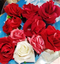 Fabric Rose Flower Hair Clip