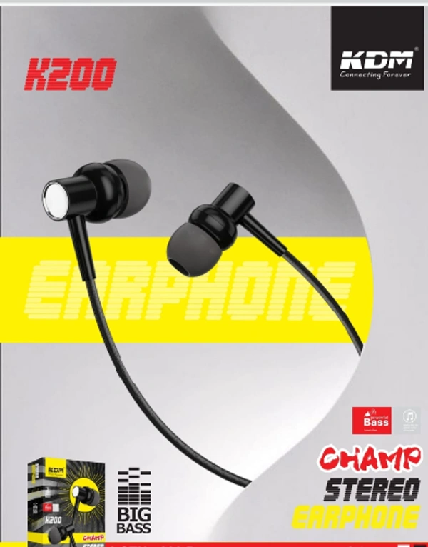 KDM K200 Wired In the Ear With mic