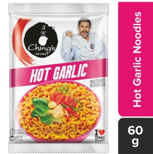 Ching's Secret Hot Garlic Instant Noodles - 60 g