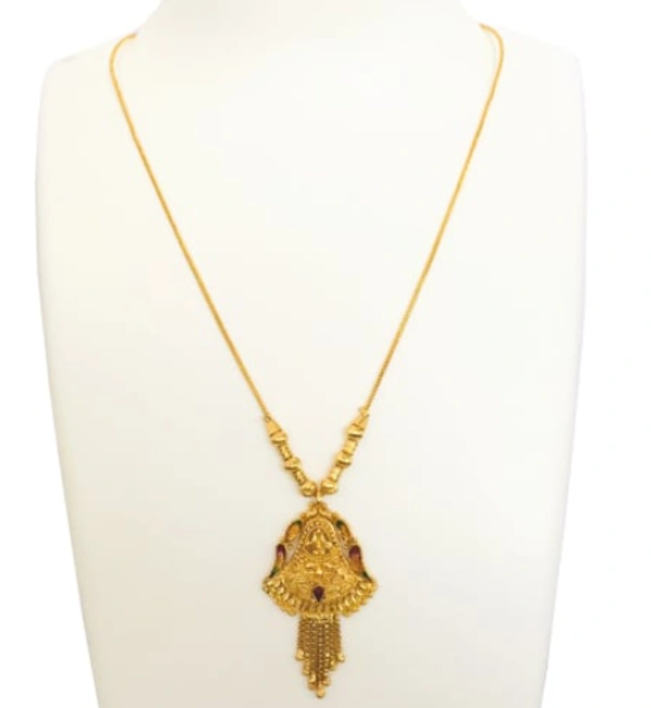 Dream Shades Yellow Gold Antique Necklace, 616 - Yellow Gold, Free Size