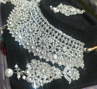 Dream Shades Antique stone necklace set - White, Free Size