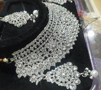 Dream Shades Antique stone necklace set - White, Free Size