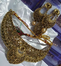 DS Gold Choker Necklace - Golden, Free