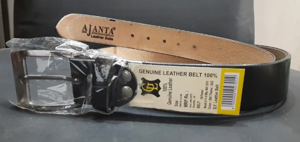 Ajanta/Kaezri Genuine Leather Formal Belt for Men - Black, 32, 34, 36, 38, 40, 42