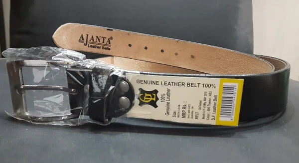 Ajanta/Kaezri Genuine Leather Formal Belt for Men, Leather Board - Black, 32, 34, 36, 38, 40, 42